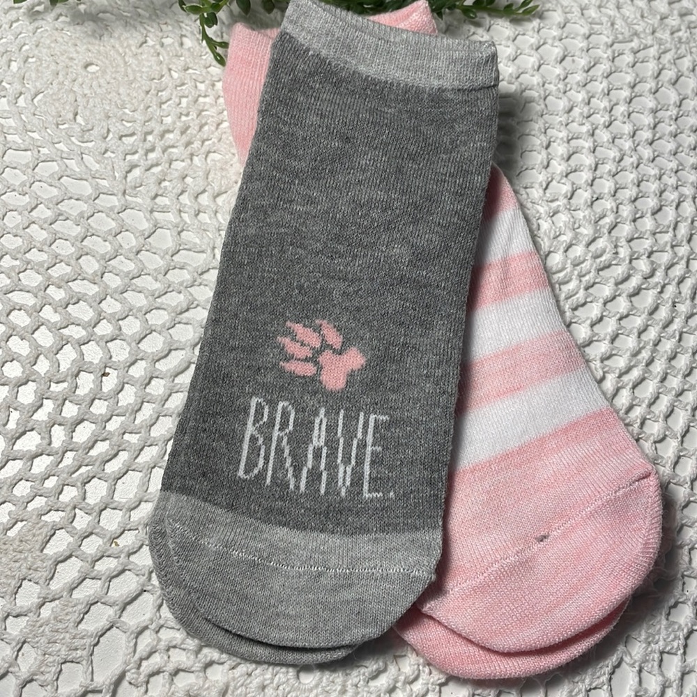 Rae Dunn BRAVE socks 💗NEW 2 for $20